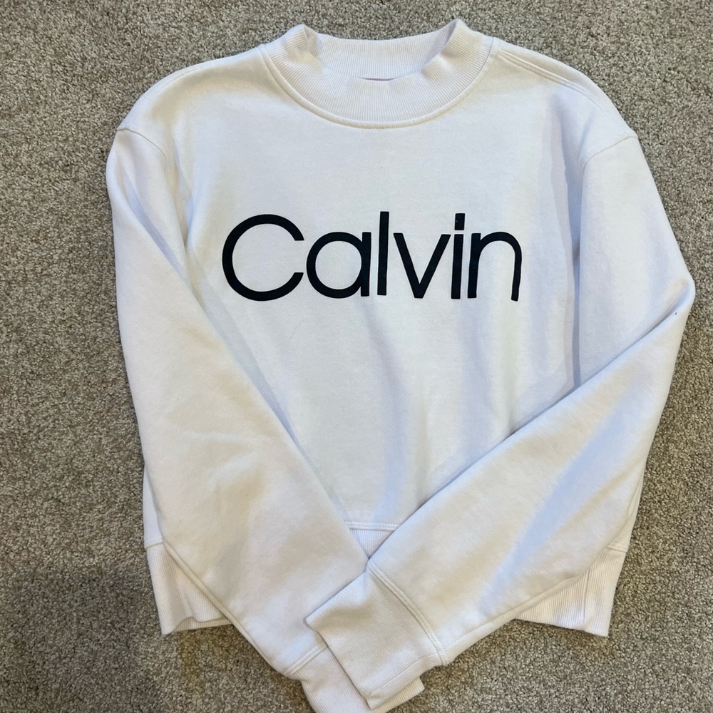 Calvin Klein Sweatshirt Cropped Size Small